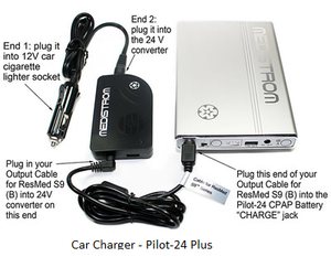 Car Charger for Pilot-12/Pilot-24 - DC Converter